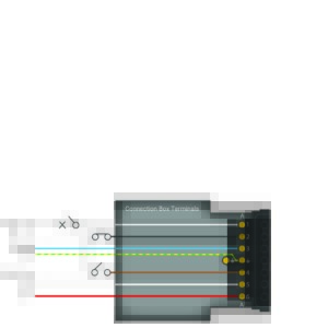 Standard flex7 wiring configuration for all 7 terminals in a Started Distribution Box