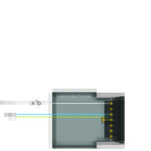 wiring diagram for a flex7 starter unit using a plug-in control device with integral emergency luminaire test