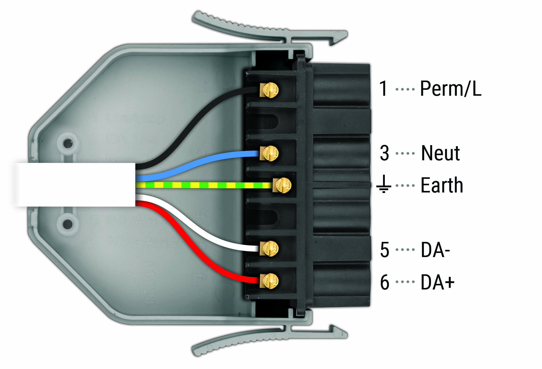 Wiring Diagram for flex7 5-core 3rd Party Control Lead