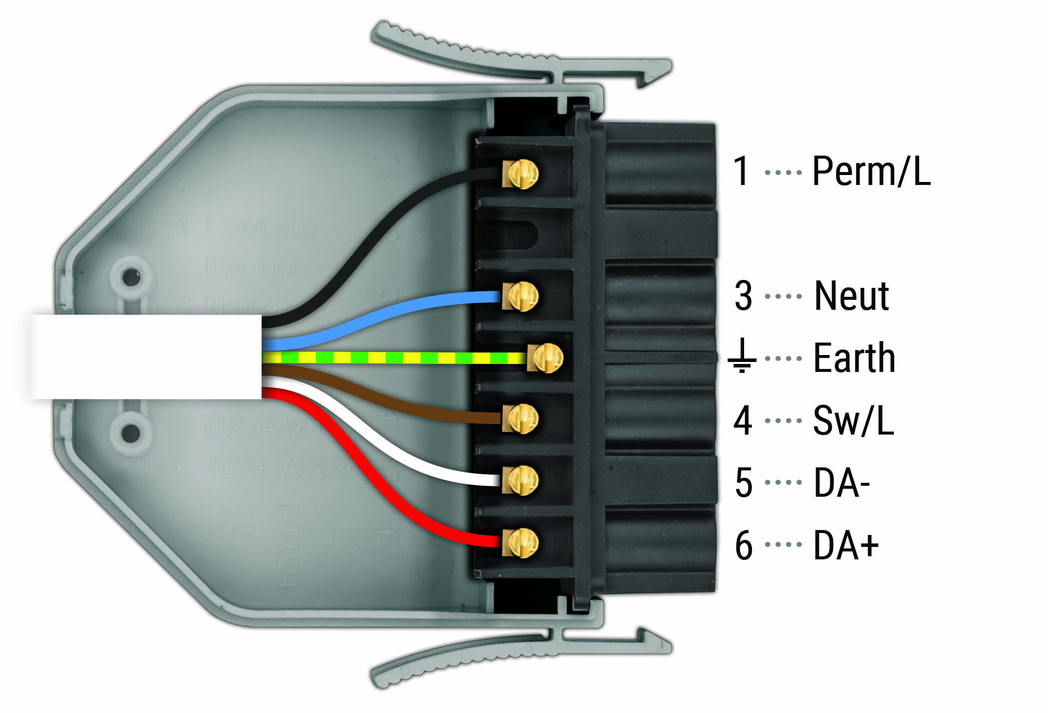 Wiring diagram for flex7 6-core 3rd party control lead