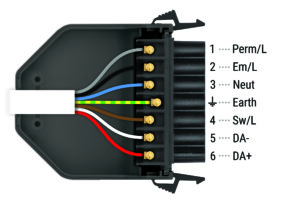 flex7 7-Pole Cable Mount Socket Wiring Diagram