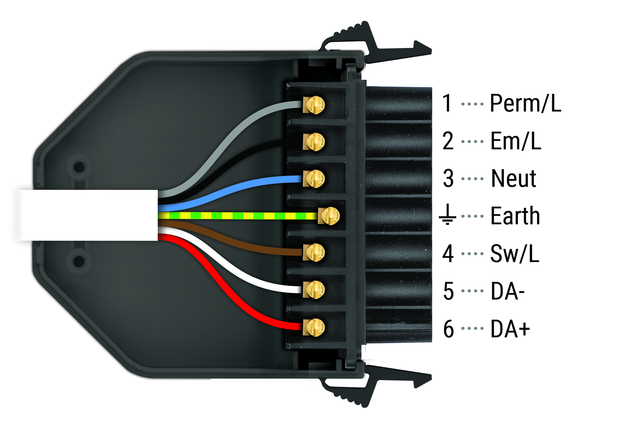 flex7 7-Pole Cable Mount Socket Wiring Diagram