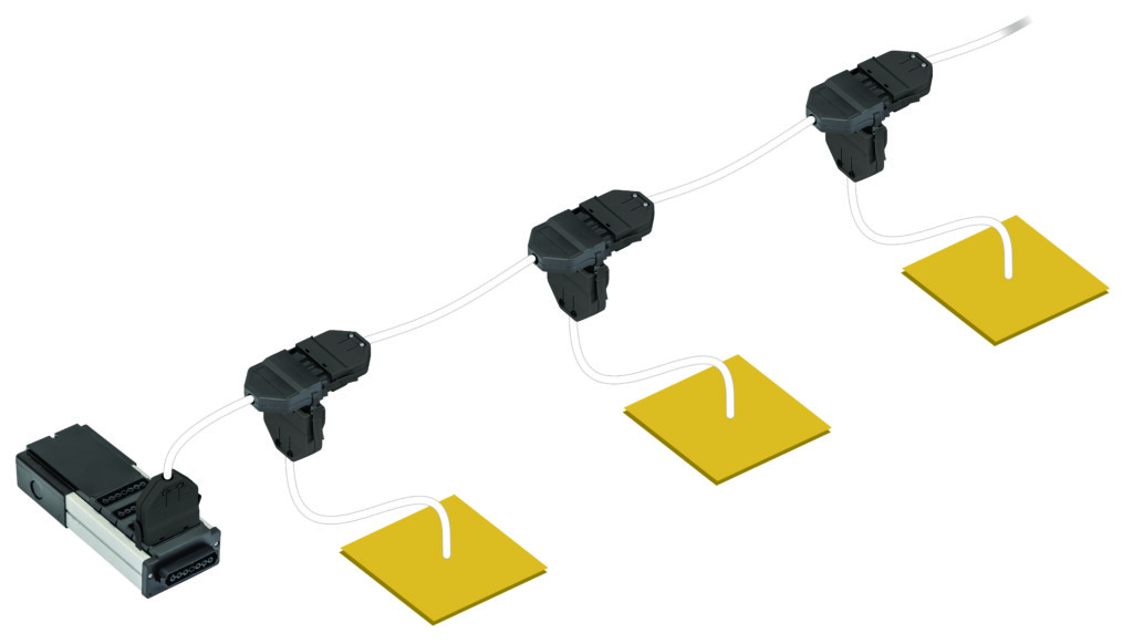 Connecting a flex7 Double Extender Lead