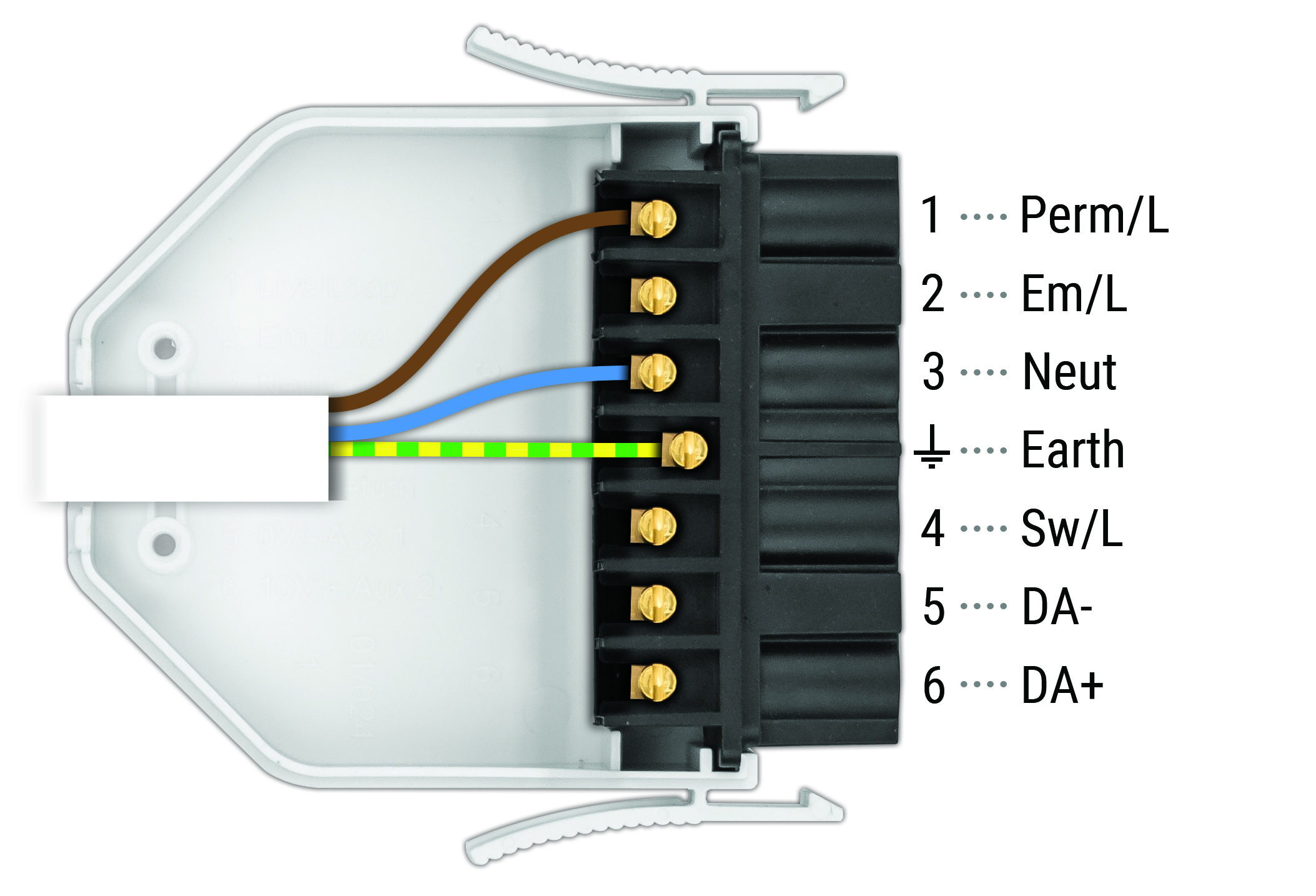 flex7 Permanent Supply Luminaire Lead wiring