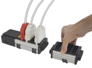 modular system with pre-wired leads
