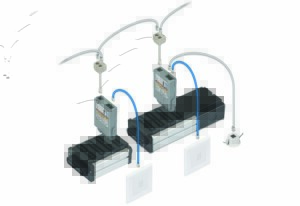Image of how flex7 lighting control modules can be networked together